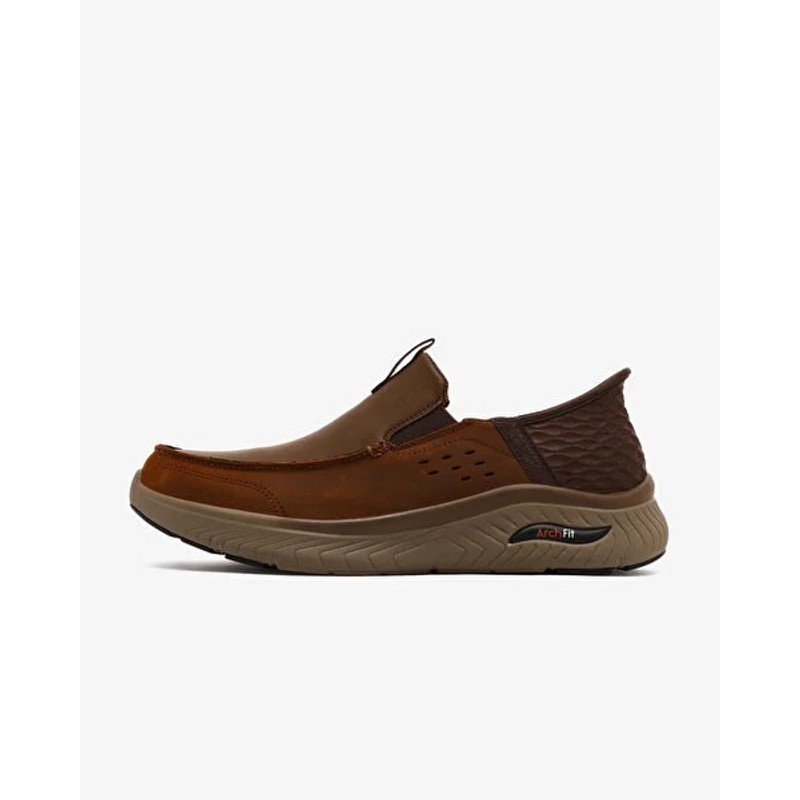 Skechers Arch Fit Crosser Porto Erkek Spor Ayakkabı (205342 ACDB) Koyu Kahve